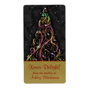 Etiquetas do cozimento do feriado do Xmas da