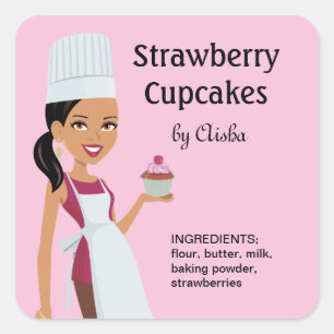 Etiquetas do cupcake com design de caráter #1