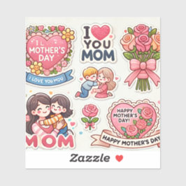 Etiquetas do dia da mãe