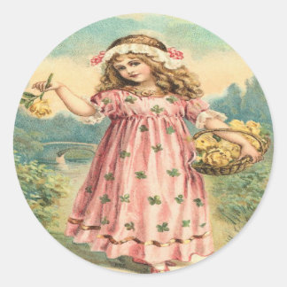 Etiquetas do dia de St Patrick do trevo da criança