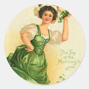 Etiquetas do dia de St Patrick do vintage