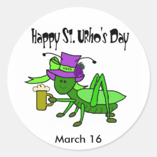 Etiquetas do dia do St. Urho