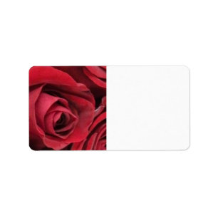 Etiquetas do enviamento da rosa vermelha