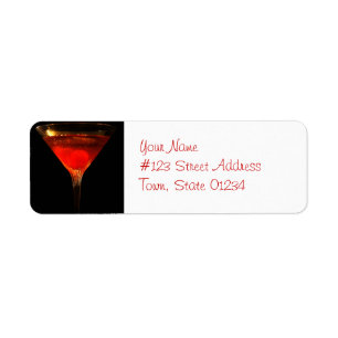 Etiquetas do enviamento do cocktail de Manhattan