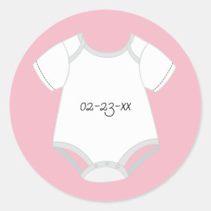 Etiquetas do equipamento do bebê com data aprazada