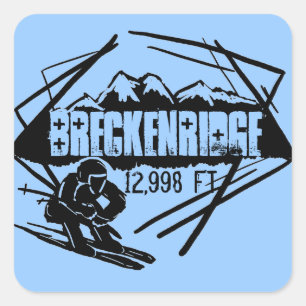 Etiquetas do esqui da elevação de Breckenridge