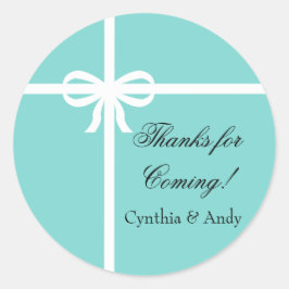 Etiquetas do favor do Aqua e da fita