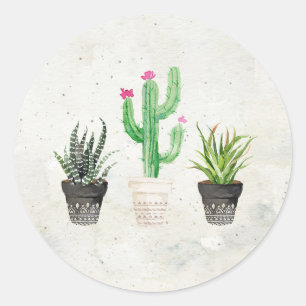 Etiquetas do favor do cacto do Succulent do