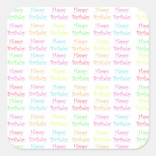 Etiquetas do feliz aniversario