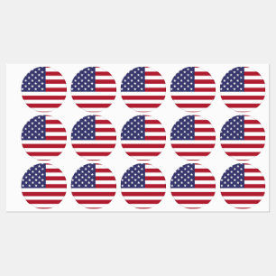 Etiquetas do Flag Sticker dos Estados Unidos da Am