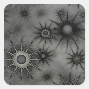 Etiquetas do floco de neve do gótico