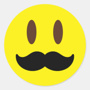 Etiquetas do homem de Emoji do bigode