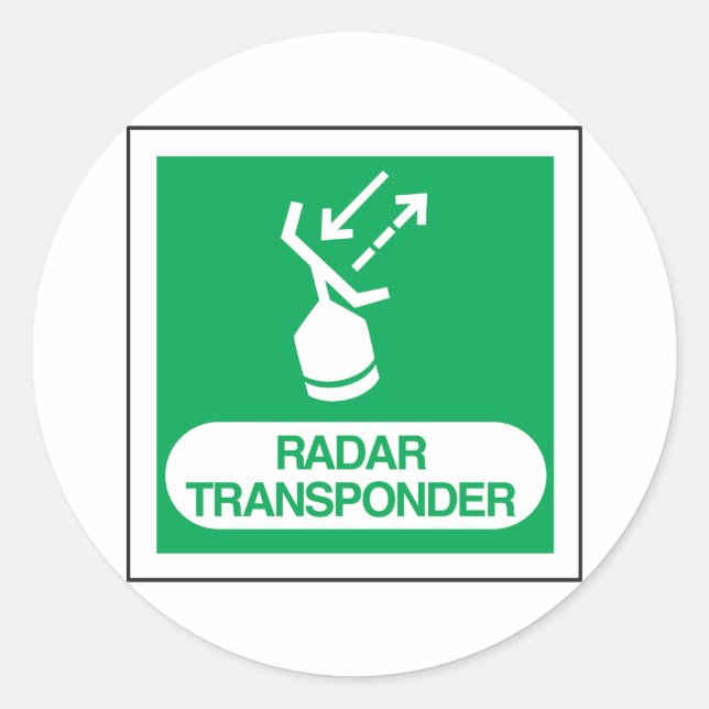Etiquetas do identificador de radar (Frente)