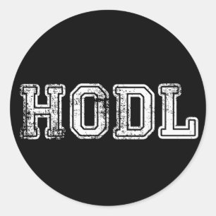 Etiquetas do impressão de Hodl Cryptocurrency