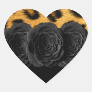 Etiquetas do impressão do leopardo