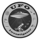 Etiquetas do investigador do UFO