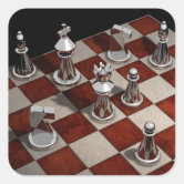 Adesivo Quadrado Chess Color King, Colorida Xadrez King Piece