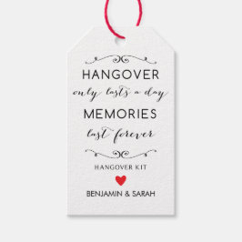 Etiquetas do kit de hangover / Etiquetas de favori