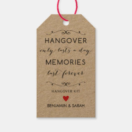 Etiquetas do kit de hangover / Etiquetas de favori