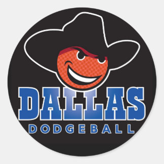 Etiquetas do logotipo Dallas Dodgeball