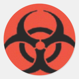 Etiquetas do logotipo do Biohazard
