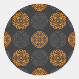 etiquetas do motivo da flor