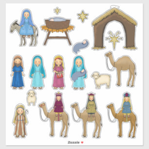 Etiquetas do Natal da natividade