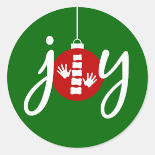 Etiquetas do Natal da quiroterapia