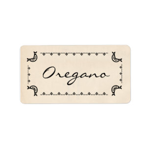 Etiquetas do Oregano do Vintage-Estilo