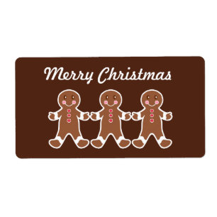 Etiquetas do pão-de-espécie do Natal