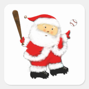 etiquetas do papai noel do basebol