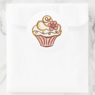 Etiquetas do partido da padaria do cupcake