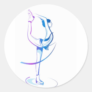 Etiquetas do patinagem artística da mulher