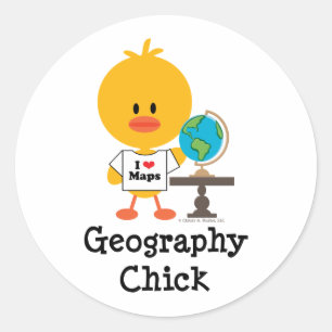 Etiquetas do pintinho da geografia