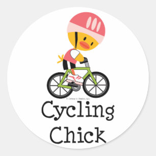 Etiquetas do pintinho do ciclismo