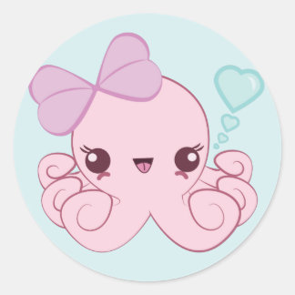 Etiquetas do polvo de Kawaii
