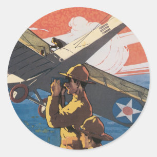 Etiquetas do poster da guerra do vintage