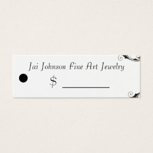 Etiquetas do preço do produto (espiral preto e bra