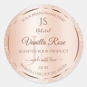 Etiquetas do produto Rosa de Pastel