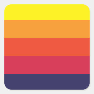 Etiquetas do quadrado do verão do por do sol