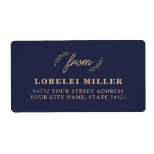 Etiquetas do retorno do Wildflower