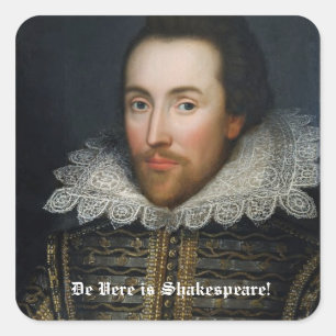 Etiquetas do retrato de Shakespeare