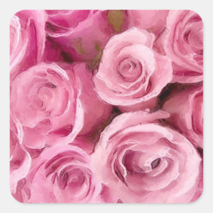 Etiquetas do rosa do rosa