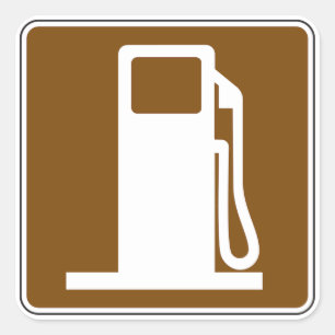 Etiquetas do sinal de estrada da gasolina
