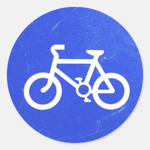 Etiquetas do sinal de tráfego da bicicleta