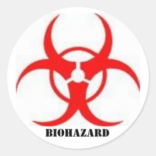 etiquetas do sinal do biohazard