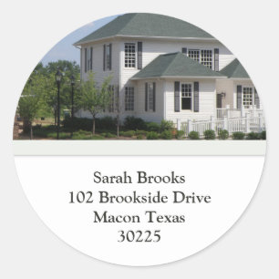 Etiquetas do sul do endereço domiciliário