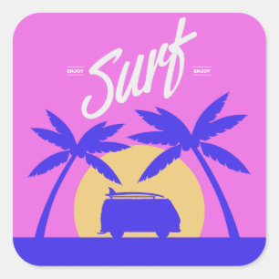 Etiquetas do surf do verão