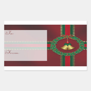 Etiquetas do Tag do presente do Natal da bandeira