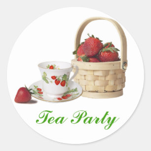 Etiquetas do tea party do chá de casamento